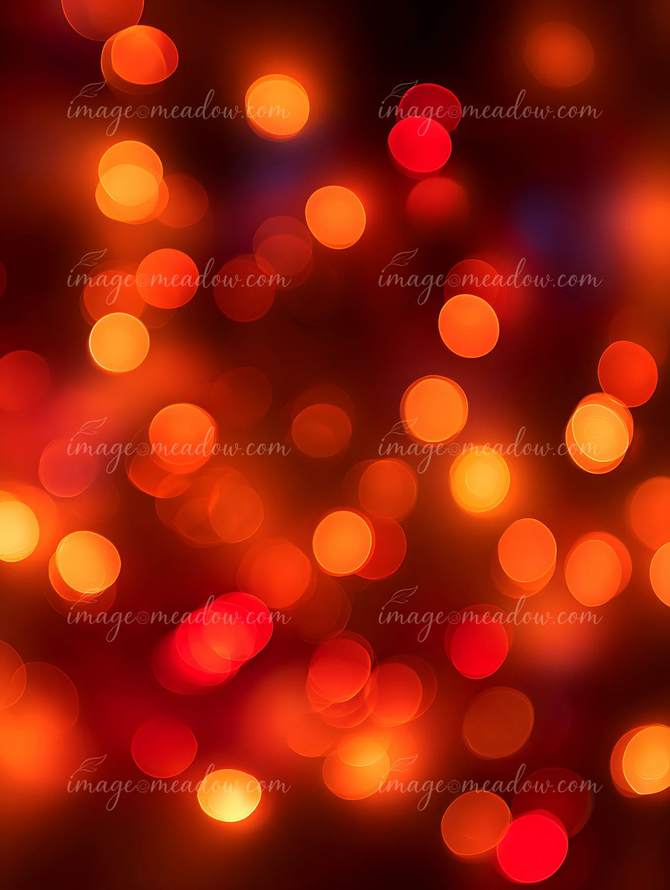 Colorful lights in shades of red and orange fill the background, providing a vibrant and warm ambiance suitable for celebrations or events.