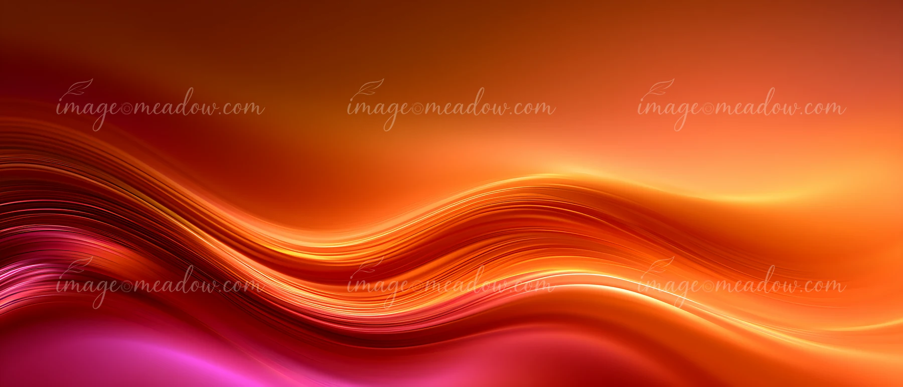Waves of color create a vibrant background with flowing lines and a blend of warm hues.
