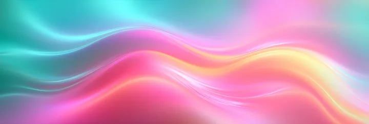 Flowing colorful waves blending shades of pink, blue, and orange in a smooth and dynamic manner.
